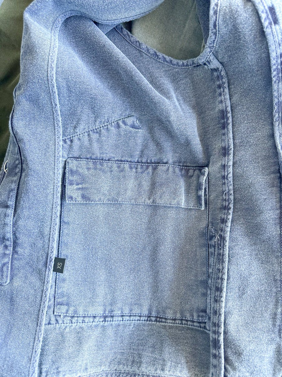 Private White V.C Navy Gilet Worksuit Jerkin - Imagen 9