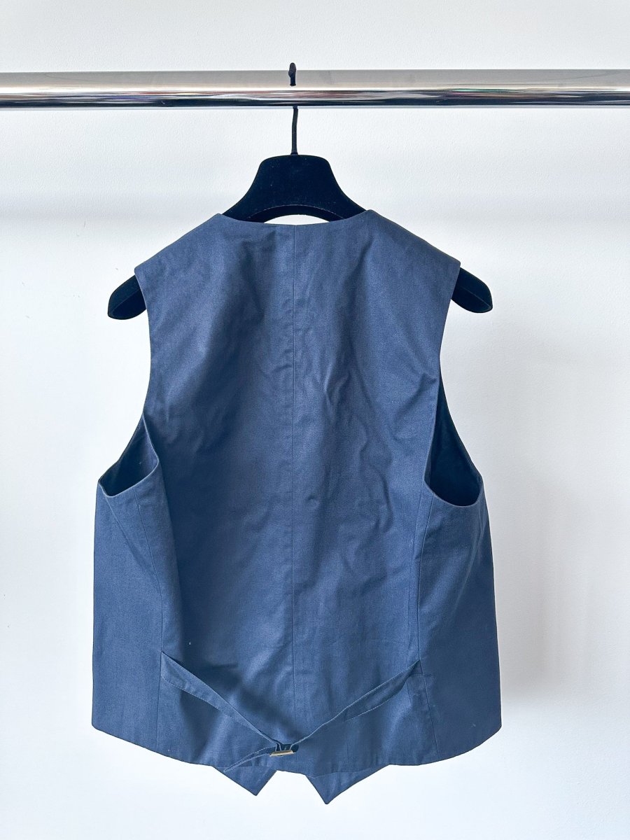 Private White V.C Navy Blue Waistcoat - Imagen 3