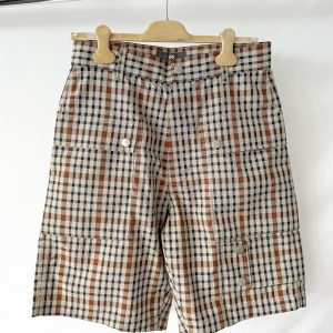 Nigel Cabourn Beige Check P-4 Shorts