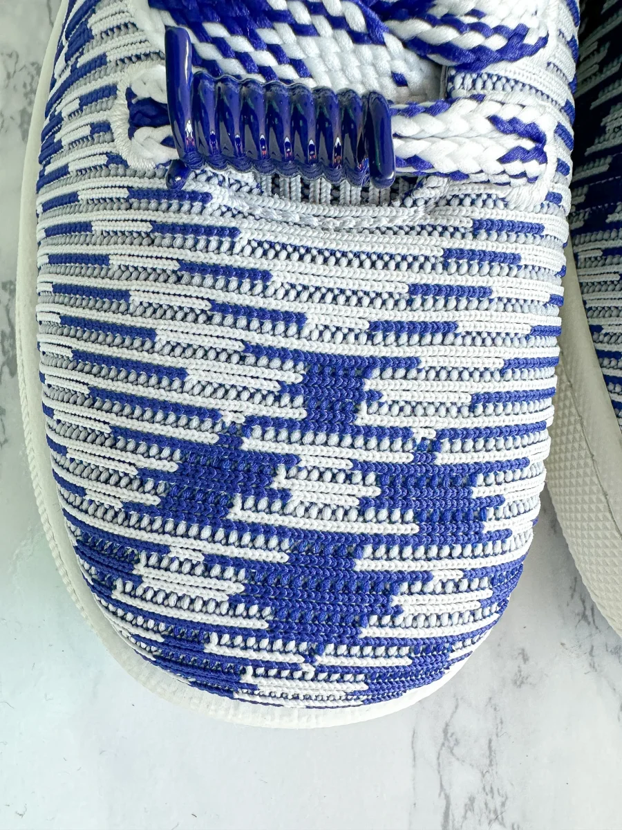 Burberry Check Knit Box Sneakers Blue - Imagen 7