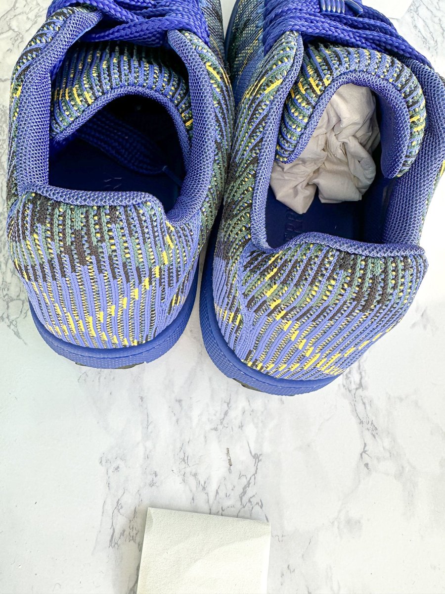 Burberry Check Knit Box Chucky Sneakers Blue - Imagen 6
