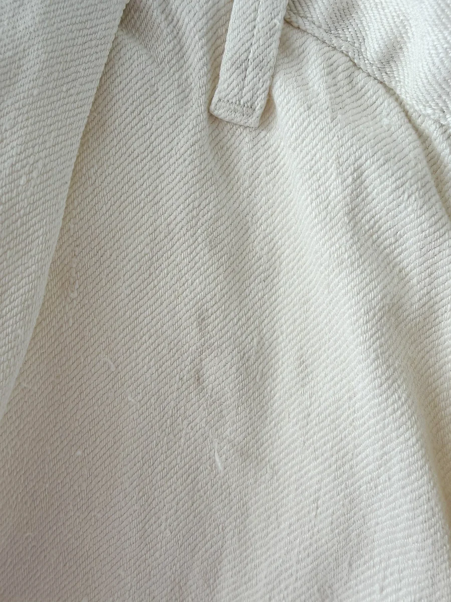 Nigel Cabourn Hemp Work Pants Trousers Milk White - Imagen 8