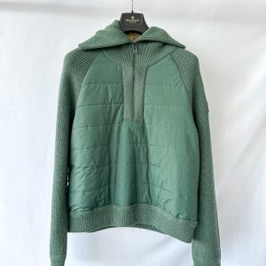 Belstaff Hills Zip Knitted Cardigan Jacket In Green