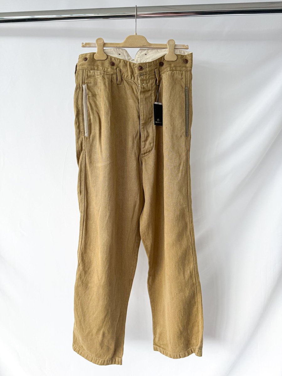 Nigel Cabourn Hemp Work Pants Trousers Khaki Green