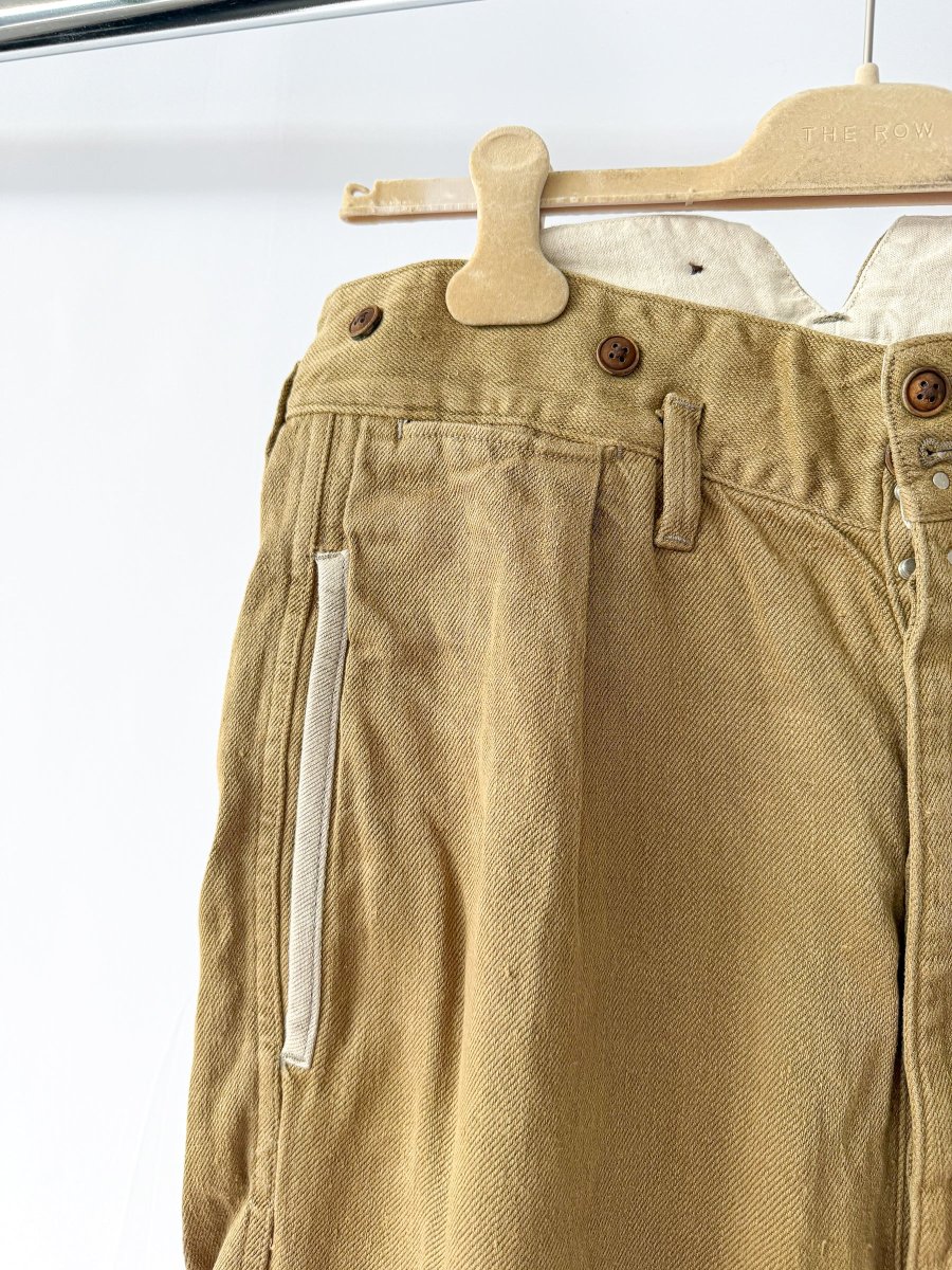 Nigel Cabourn Hemp Work Pants Trousers Khaki Green - Imagen 6
