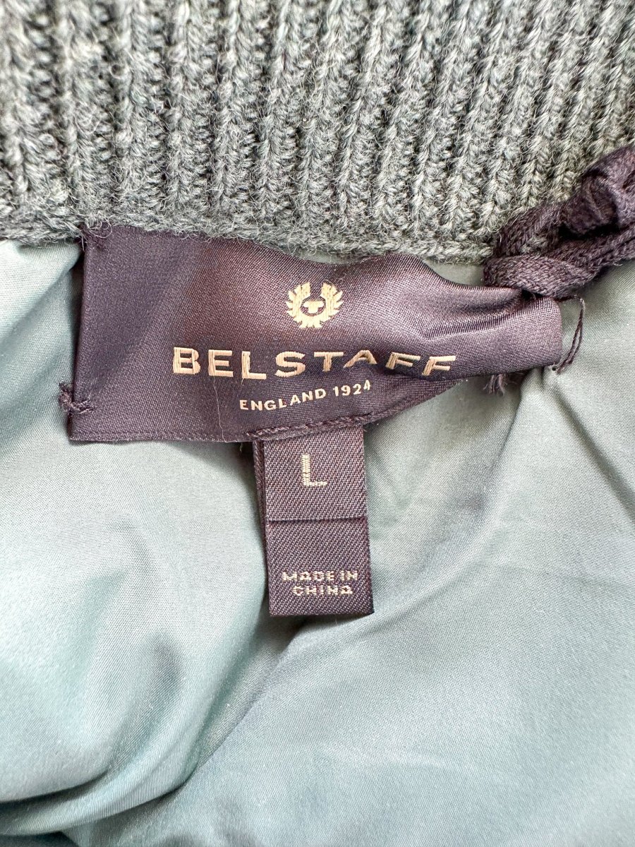 Belstaff Hills Zip Knitted Cardigan Jacket In Green - Imagen 8