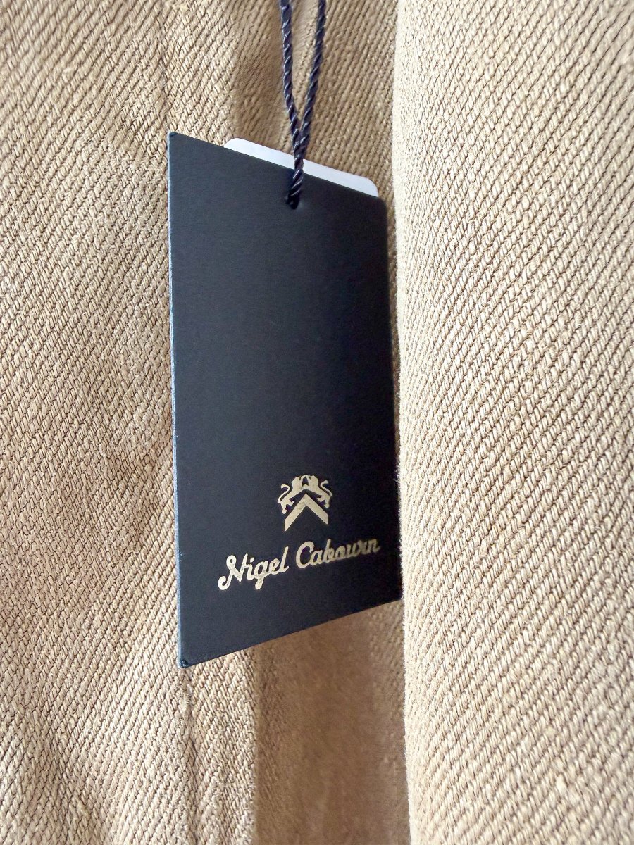 Nigel Cabourn Hemp Work Pants Trousers Khaki Green - Imagen 9