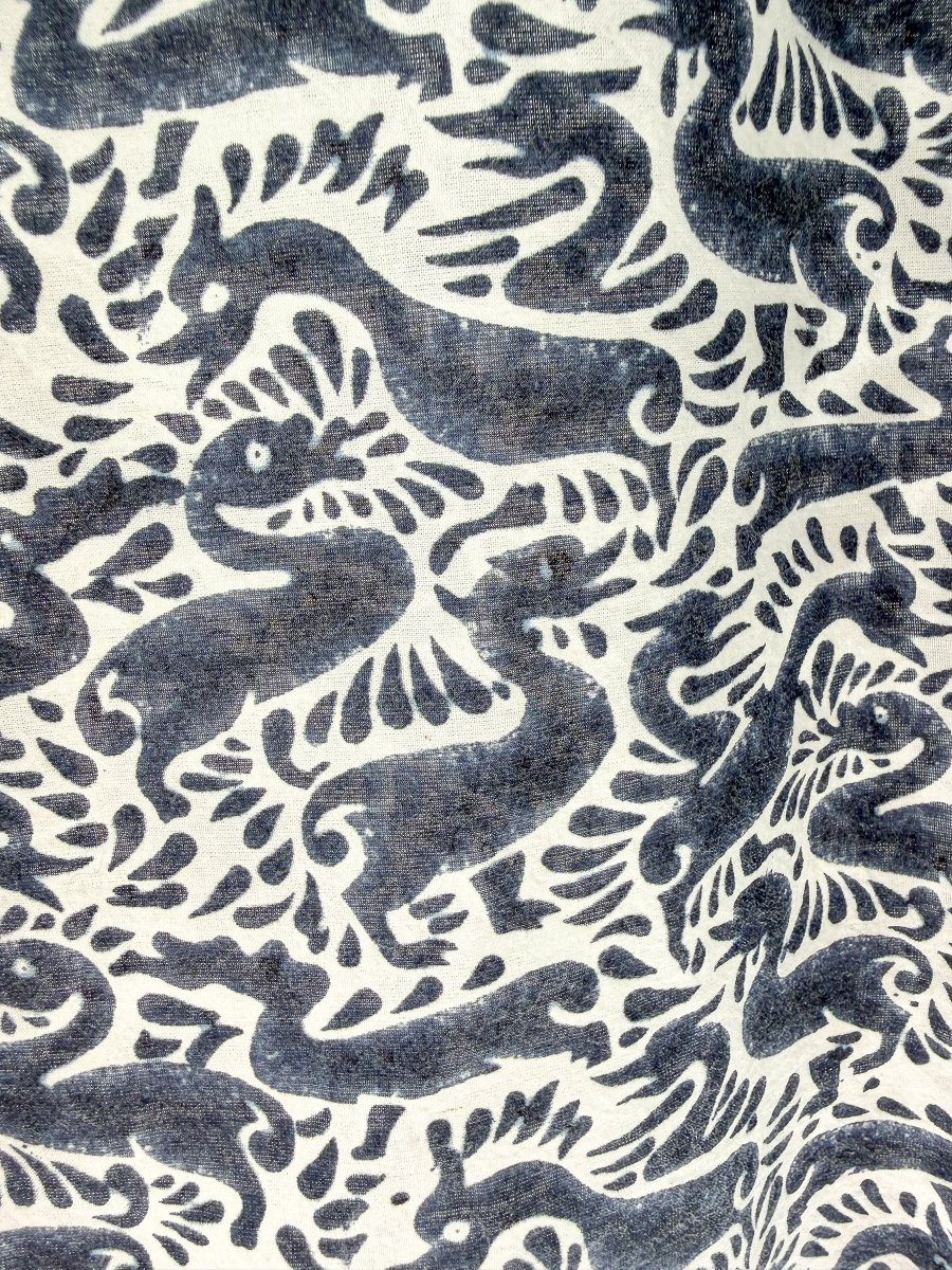 Drake's Block Print Duck Camp Collar Shirt - Imagen 7
