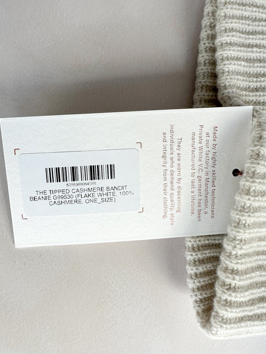 Private White V.C Cashmere Bandit Beanie Hat - Imagen 5