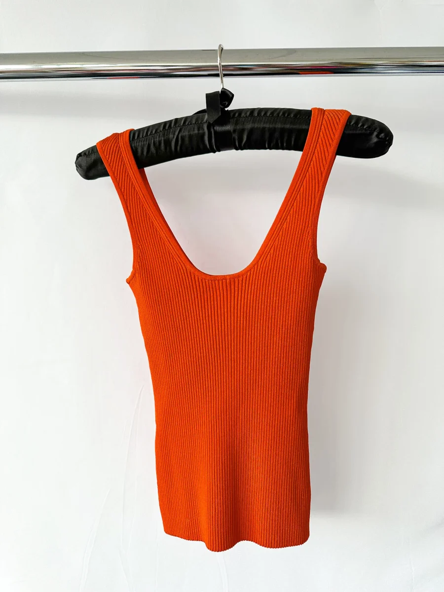 Zimmermann Lovestruck Red Body Ribbed Knit Tank Top - Imagen 5