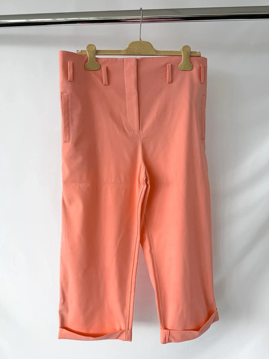Emilio Pucci Salmon Pink Belted Crop Trousers
