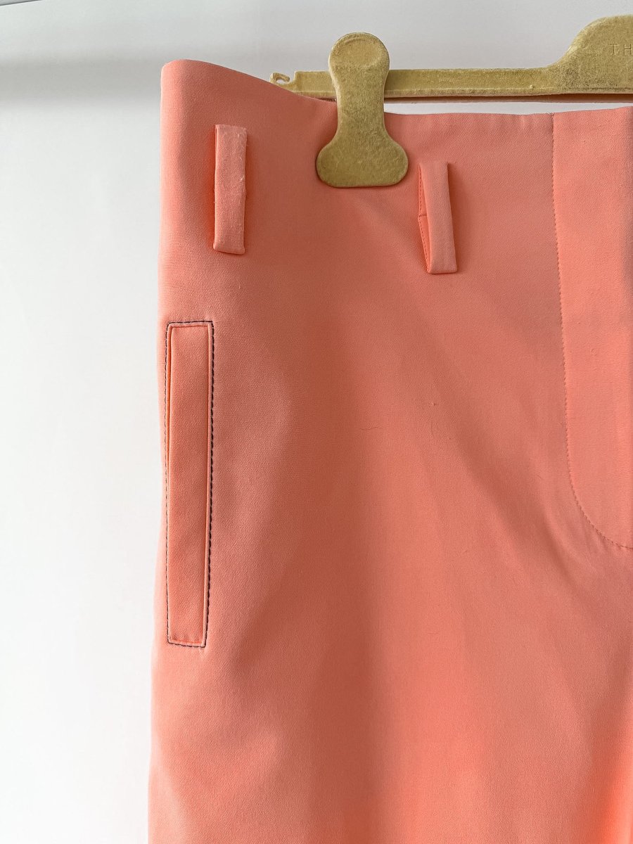 Emilio Pucci Salmon Pink Belted Crop Trousers - Imagen 3