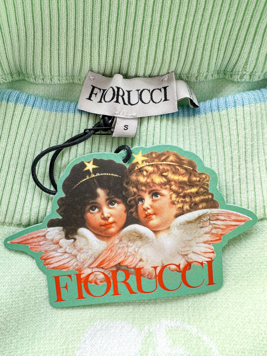 Fiorucci Green Cherubs Angels Intarsia Knit Mini Skirt - Imagen 7
