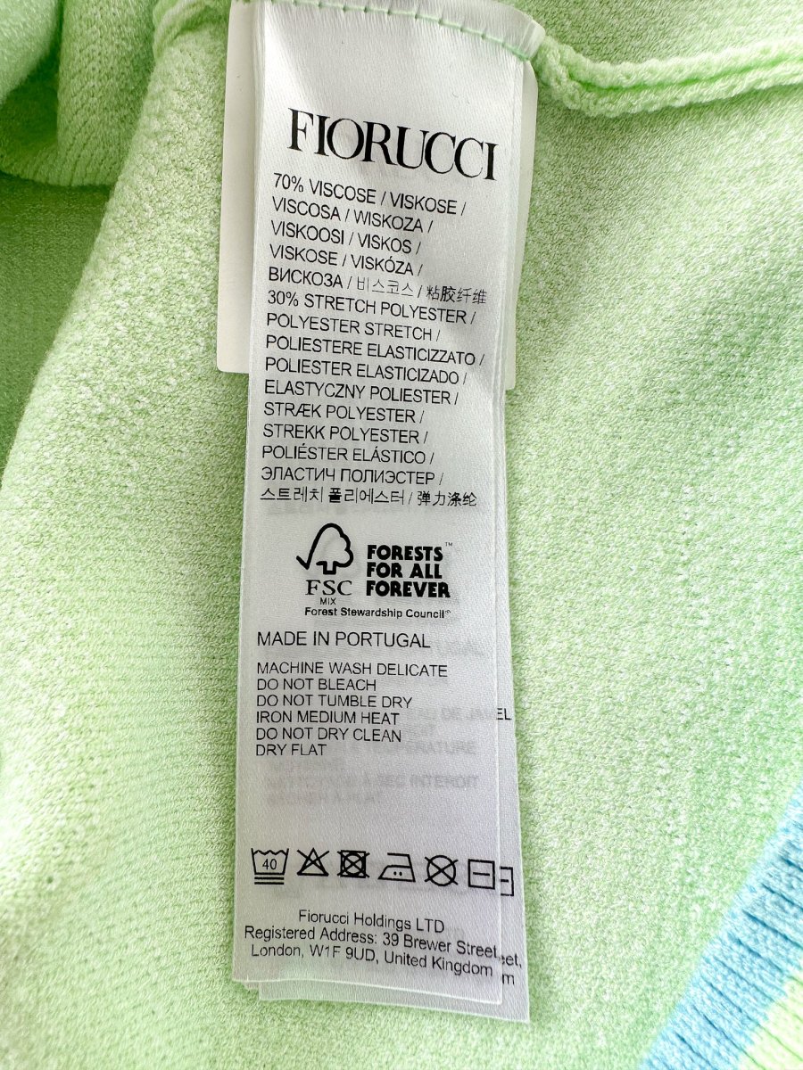 Fiorucci Green Cherubs Angels Intarsia Knit Mini Skirt - Imagen 8