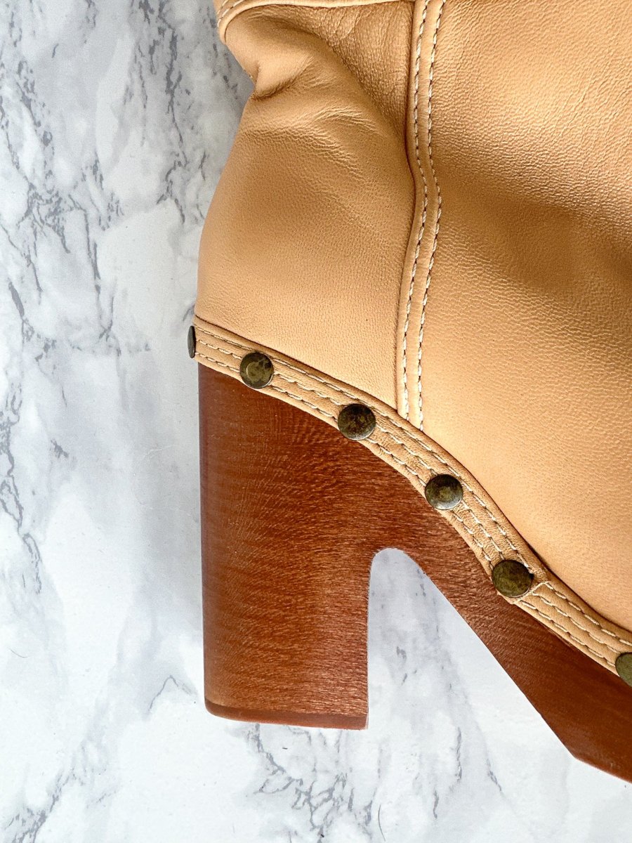 Jacquemus Les Bottes Sabots Knee High Clog Boots 100mm (EU 37) - Imagen 8