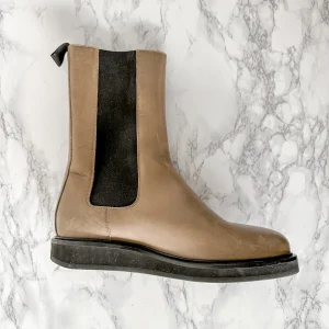 LEGRES Brown Leather Chelsea Boots