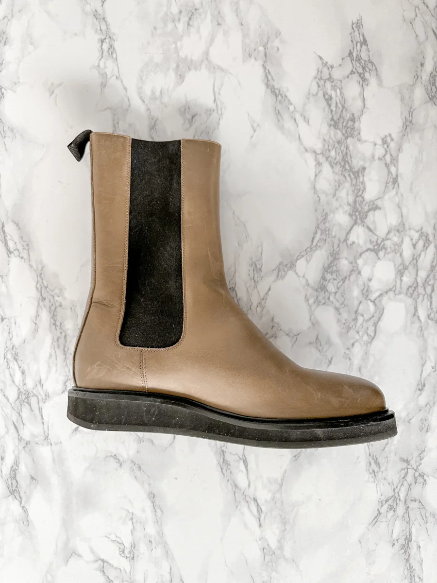 LEGRES Brown Leather Chelsea Boots - Imagen 2