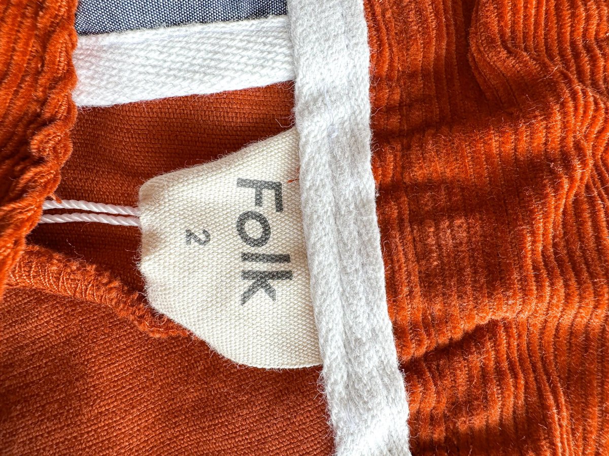 Folk Stanley Tapered Cord Trousers Pants In Rust - Imagen 7