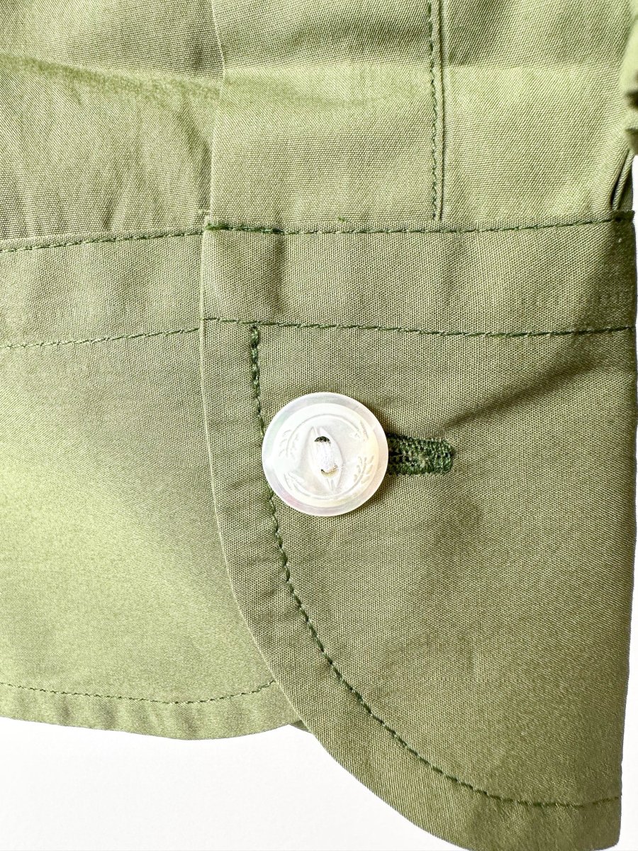 Drake's Green Double Pocket Button-Up Shirt - Imagen 6
