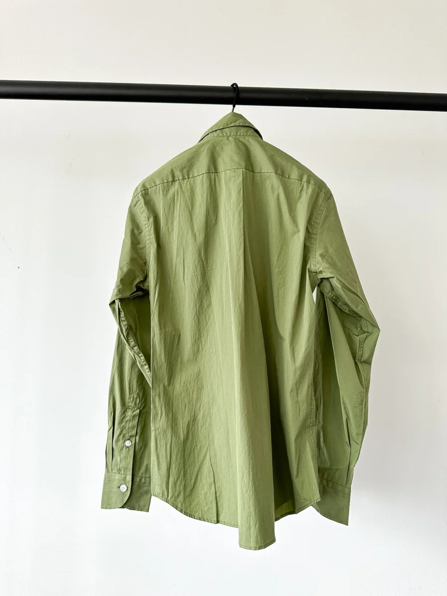 Drake's Green Double Pocket Button-Up Shirt - Imagen 7