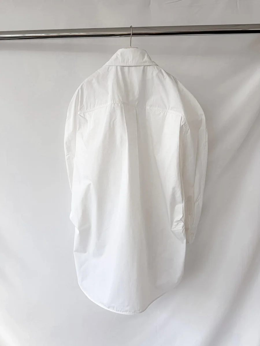 Jacquemus Ovalo White Oversized Shirt Dress - Imagen 5