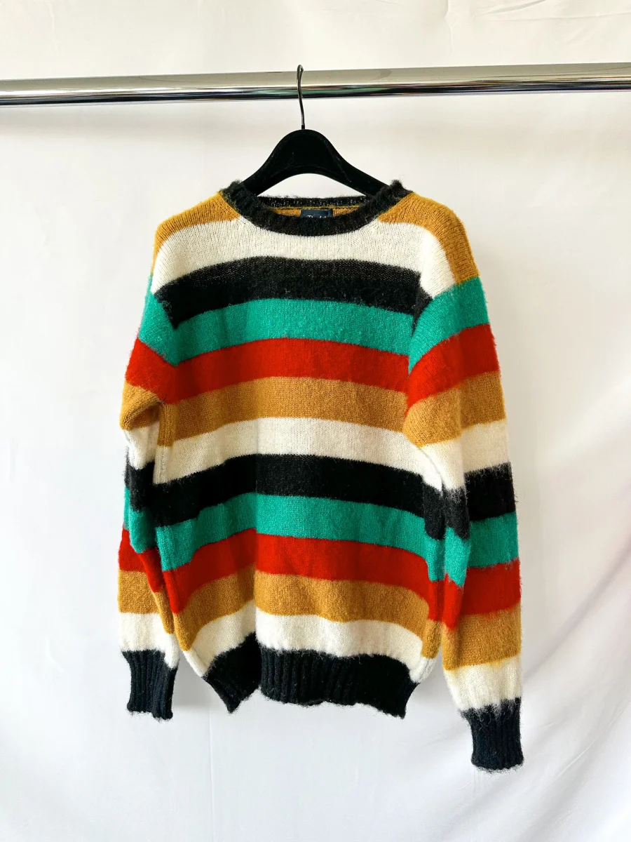 Drake's Shetland Jumper In Multi Coloured Stripe - Imagen 2