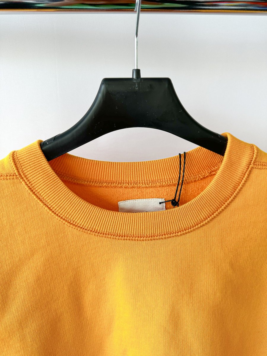 Drake's Mustard Heavy Weight Cotton Sweatshirt - Imagen 4