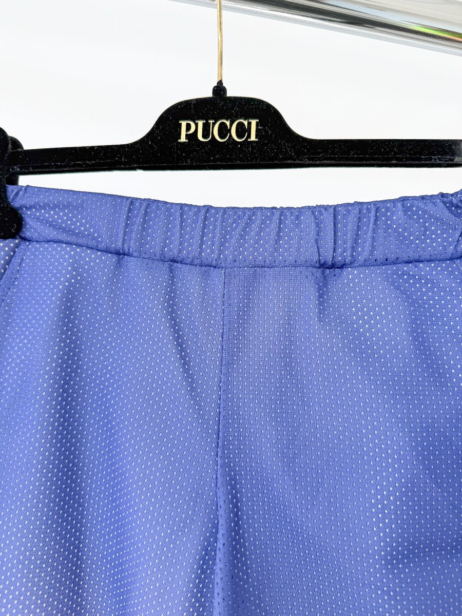 Pucci Kids Purple Printed Mesh Shorts - Imagen 5