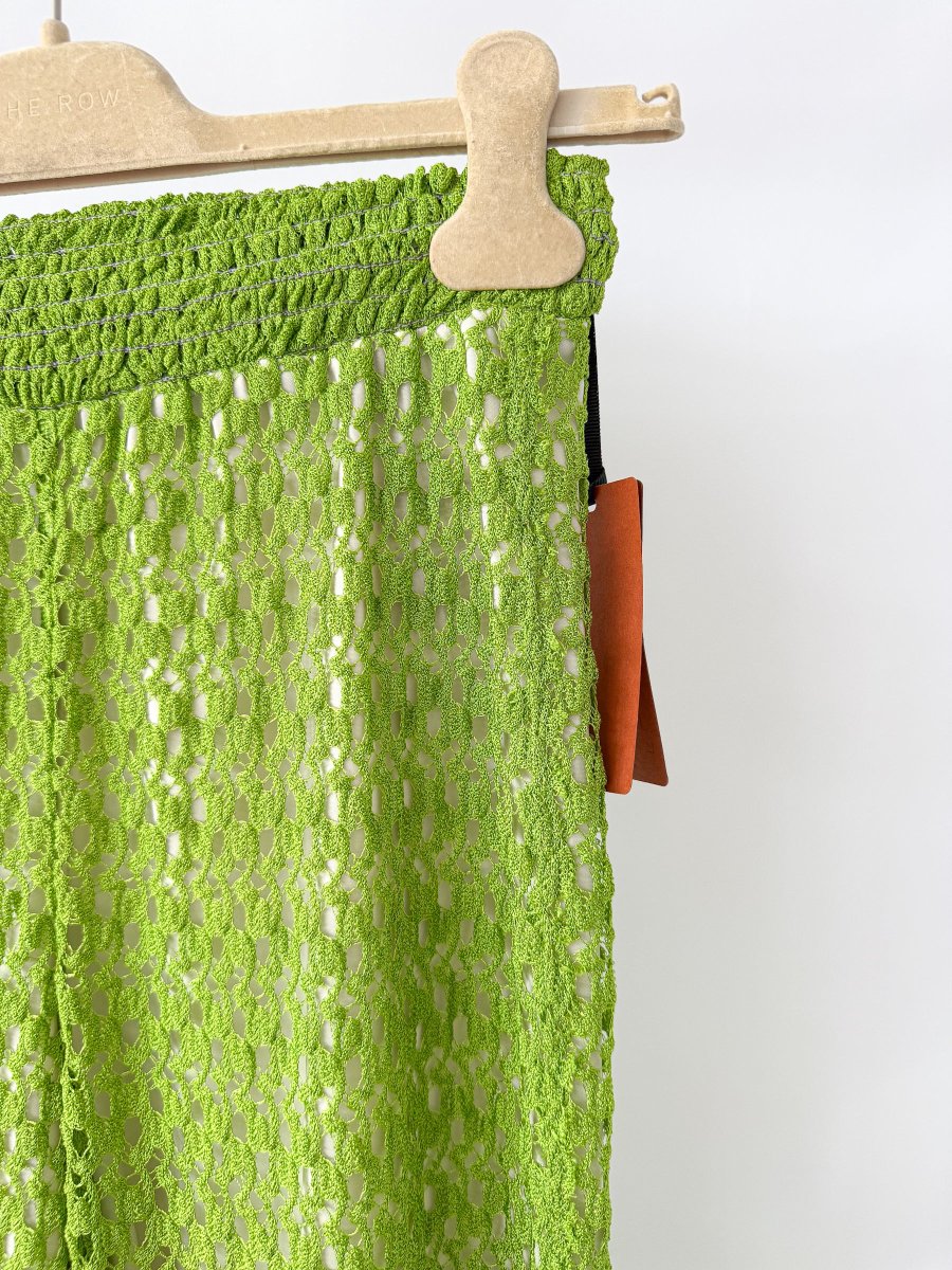 Missoni Green Crochet Knit Beach Trousers - Imagen 3
