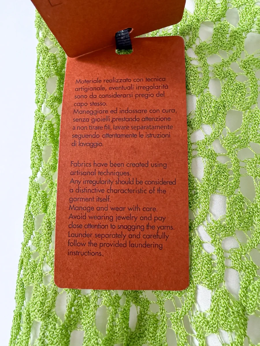 Missoni Green Crochet Knit Beach Trousers - Imagen 8