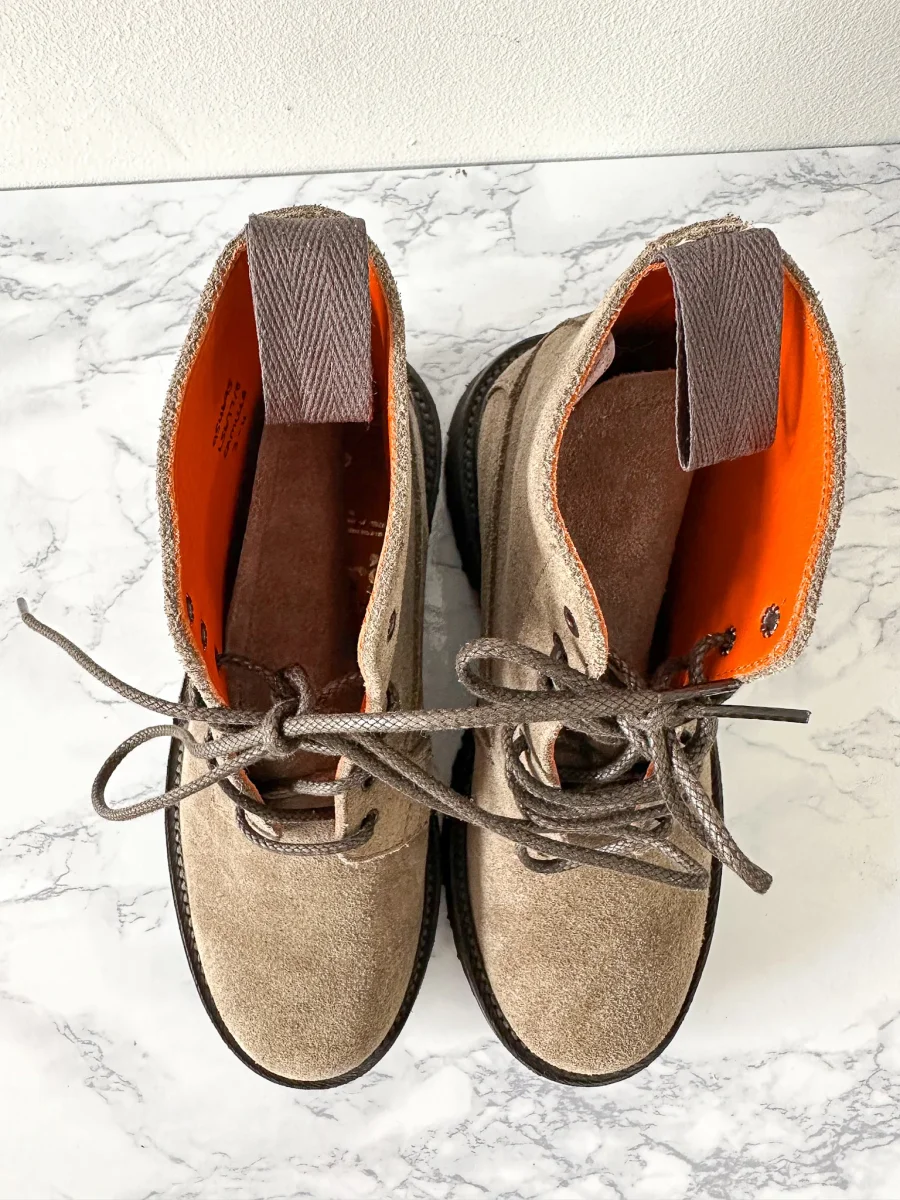 Tricker's Camilla Grey Suede Lace-Up Ankle Derby Country Boots - Imagen 5
