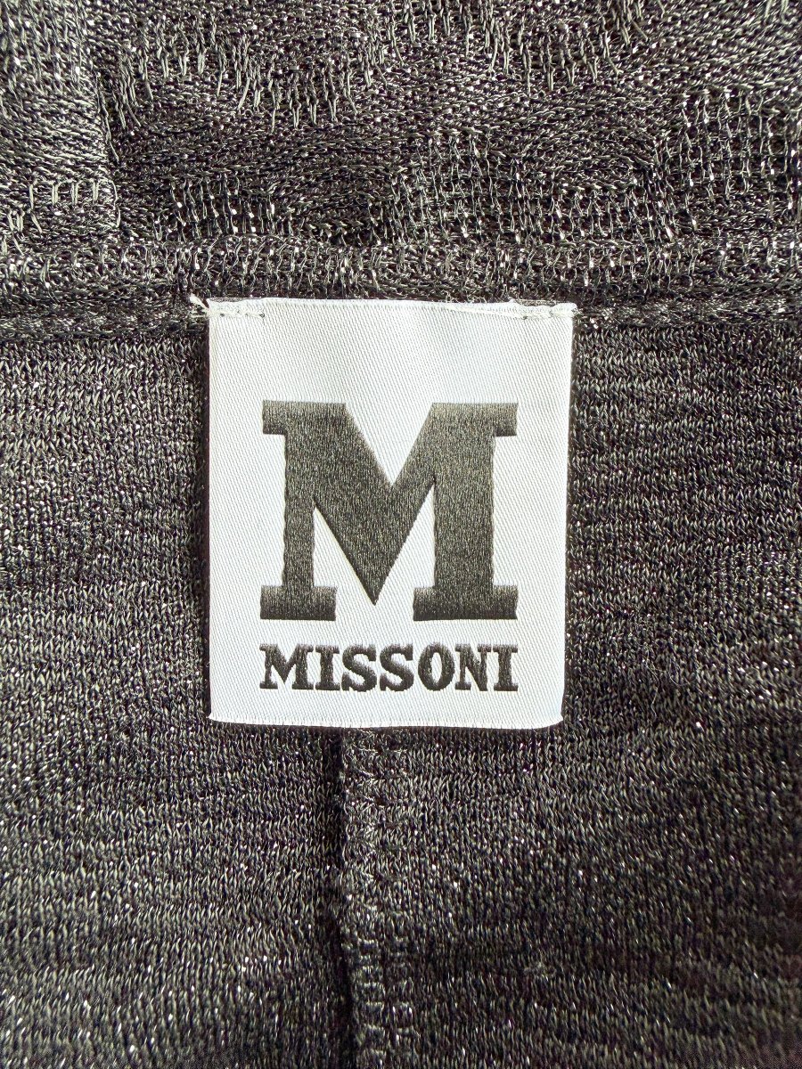 M Missoni Black Zigzag Knit Dress - Imagen 8