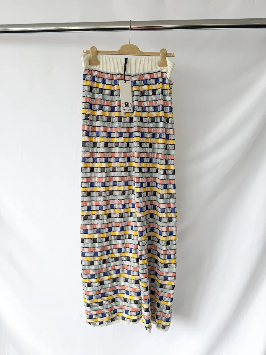 M Missoni Intarsia Knit Lined Wide Beach Trousers - Imagen 3
