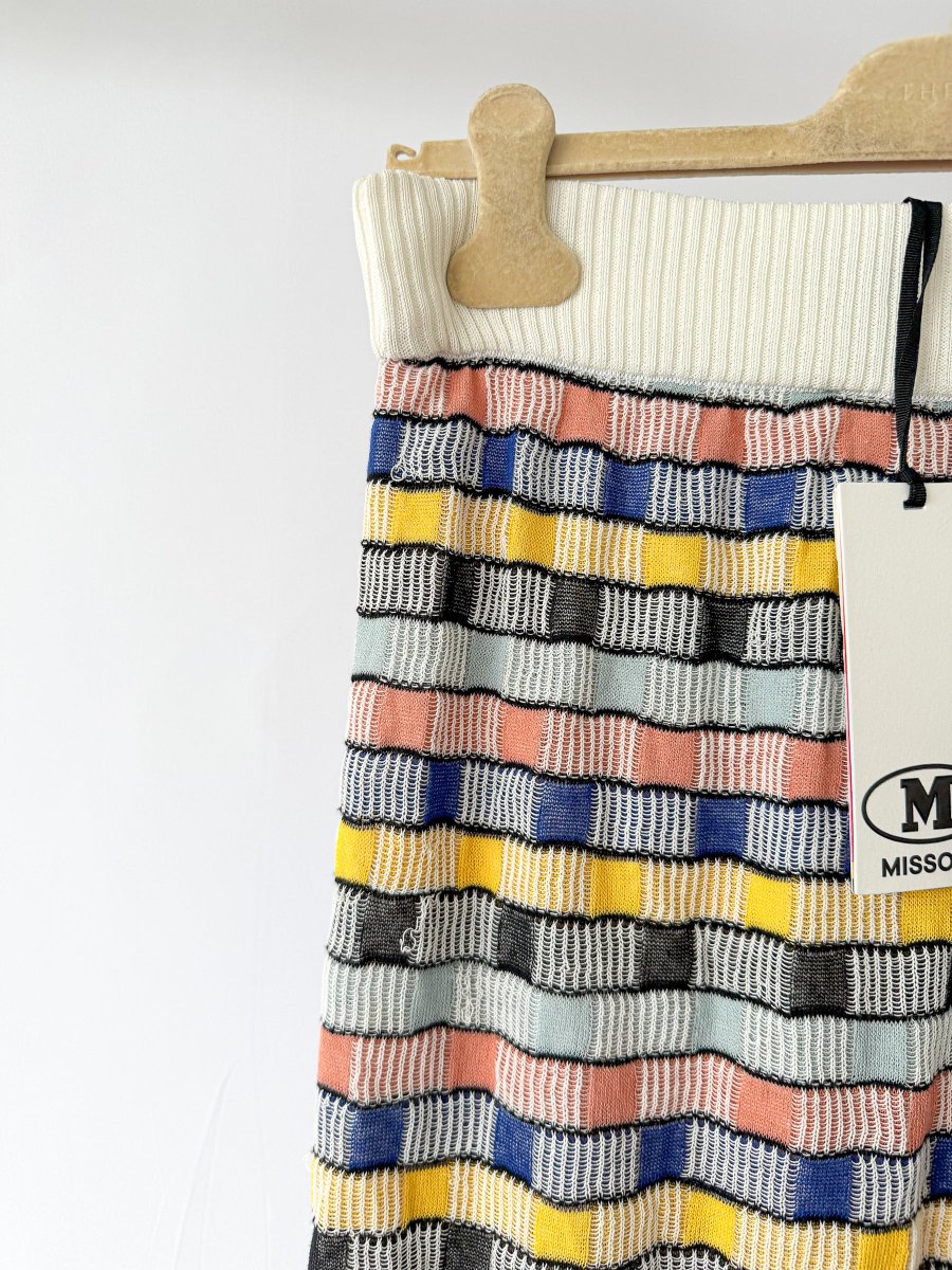 M Missoni Intarsia Knit Lined Wide Beach Trousers - Imagen 4