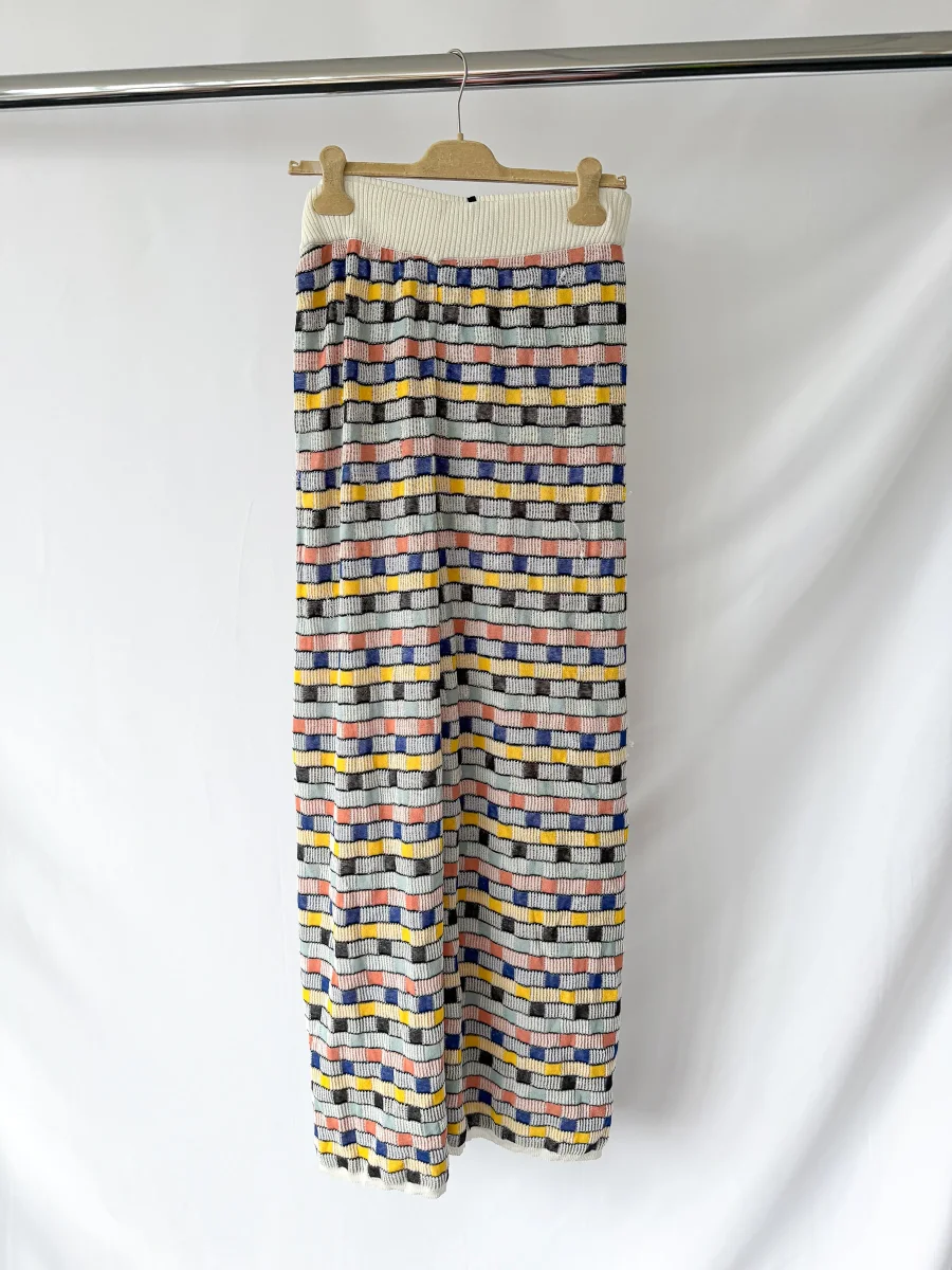 M Missoni Intarsia Knit Lined Wide Beach Trousers - Imagen 9
