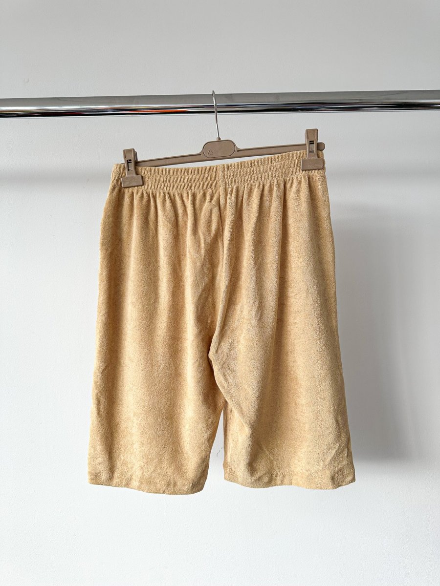 Pangaia Terry Cloth Toweling Beige Long Shorts - Imagen 5