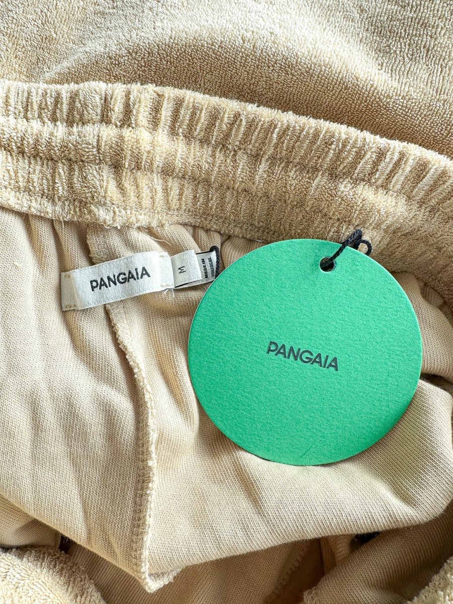 Pangaia Terry Cloth Toweling Beige Long Shorts - Imagen 8