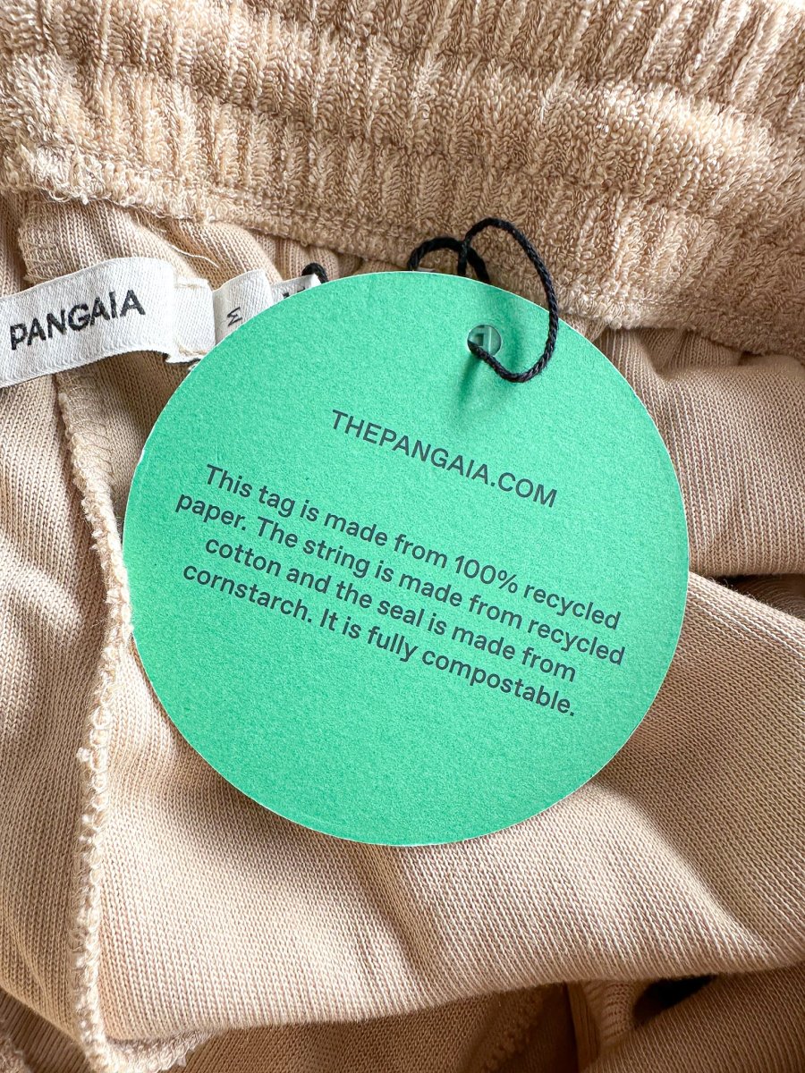 Pangaia Terry Cloth Toweling Beige Long Shorts - Imagen 9
