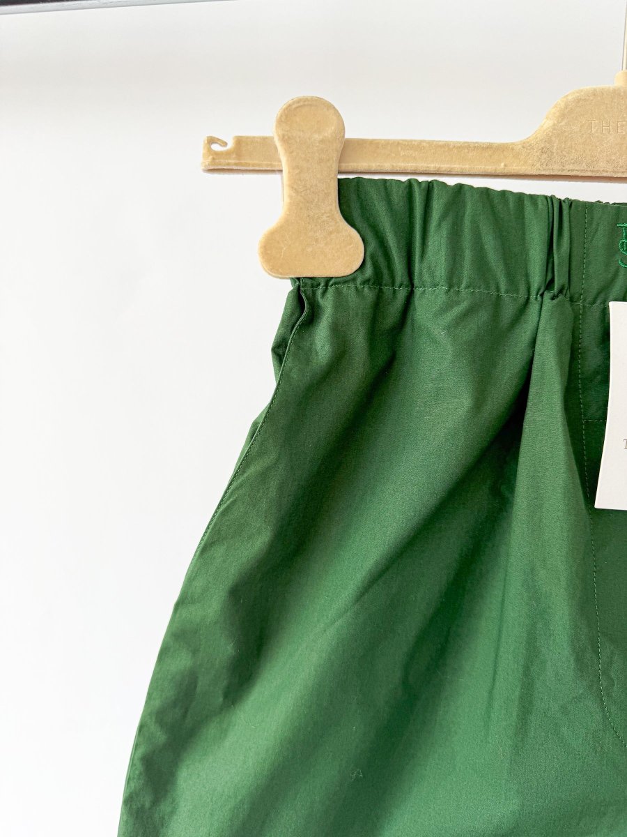 The Frankie Shop Hunter Green Lui Cotton Boxer Shorts - Imagen 5