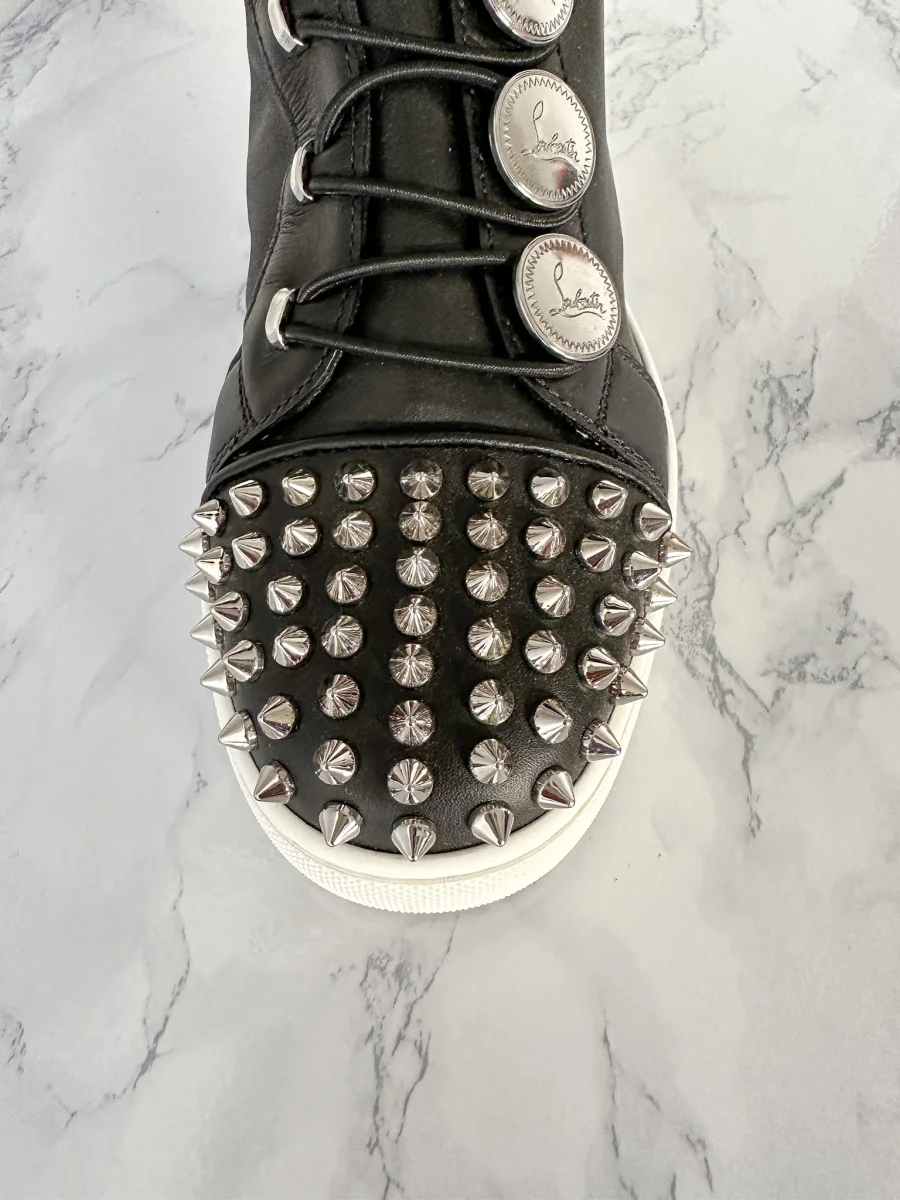 CHRISTIAN LOUBOUTIN BUCHETTA SPIKE TOE LACE UP BOOTS (EU 36) - Imagen 8