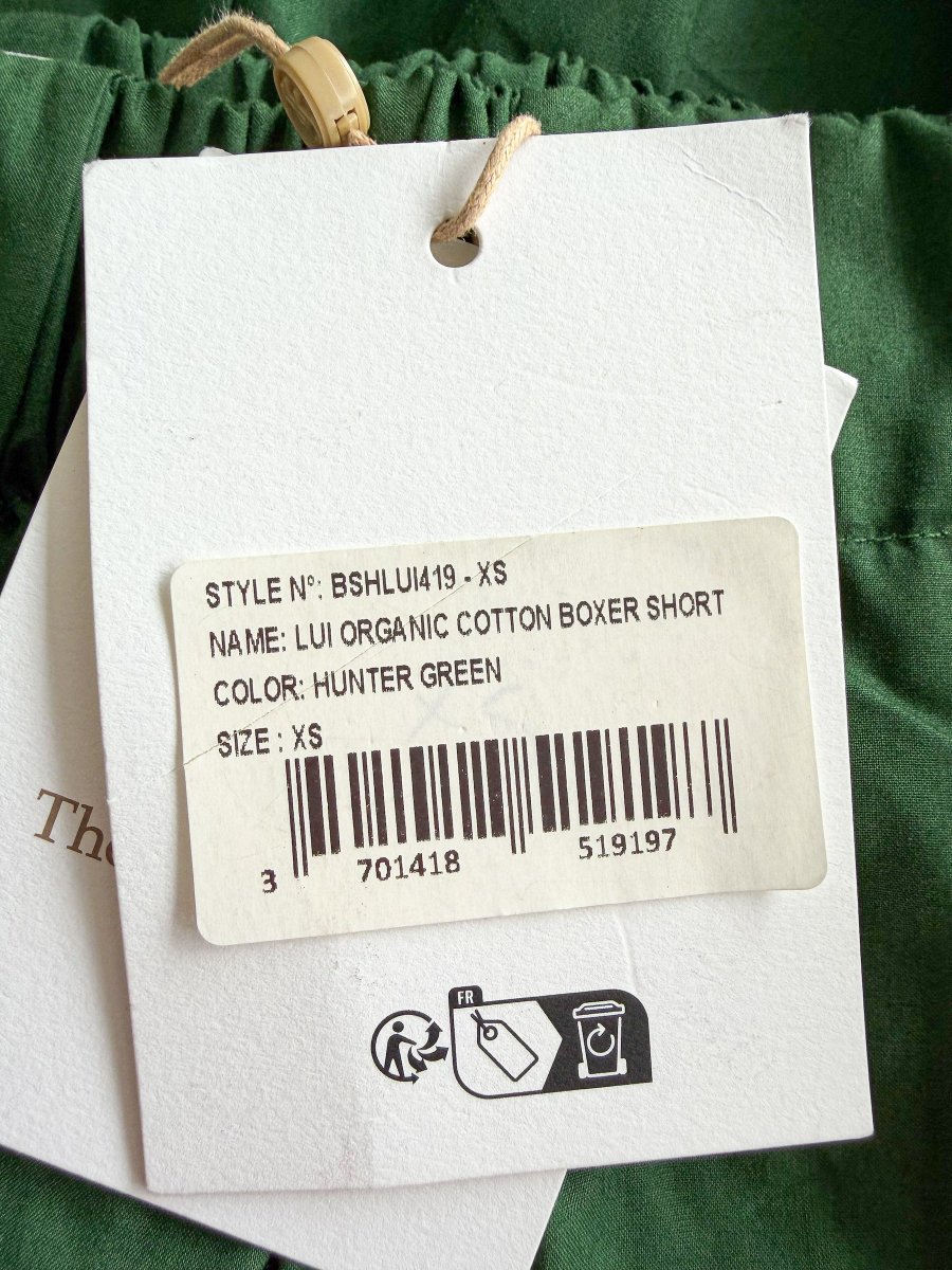 The Frankie Shop Hunter Green Lui Cotton Boxer Shorts - Imagen 9