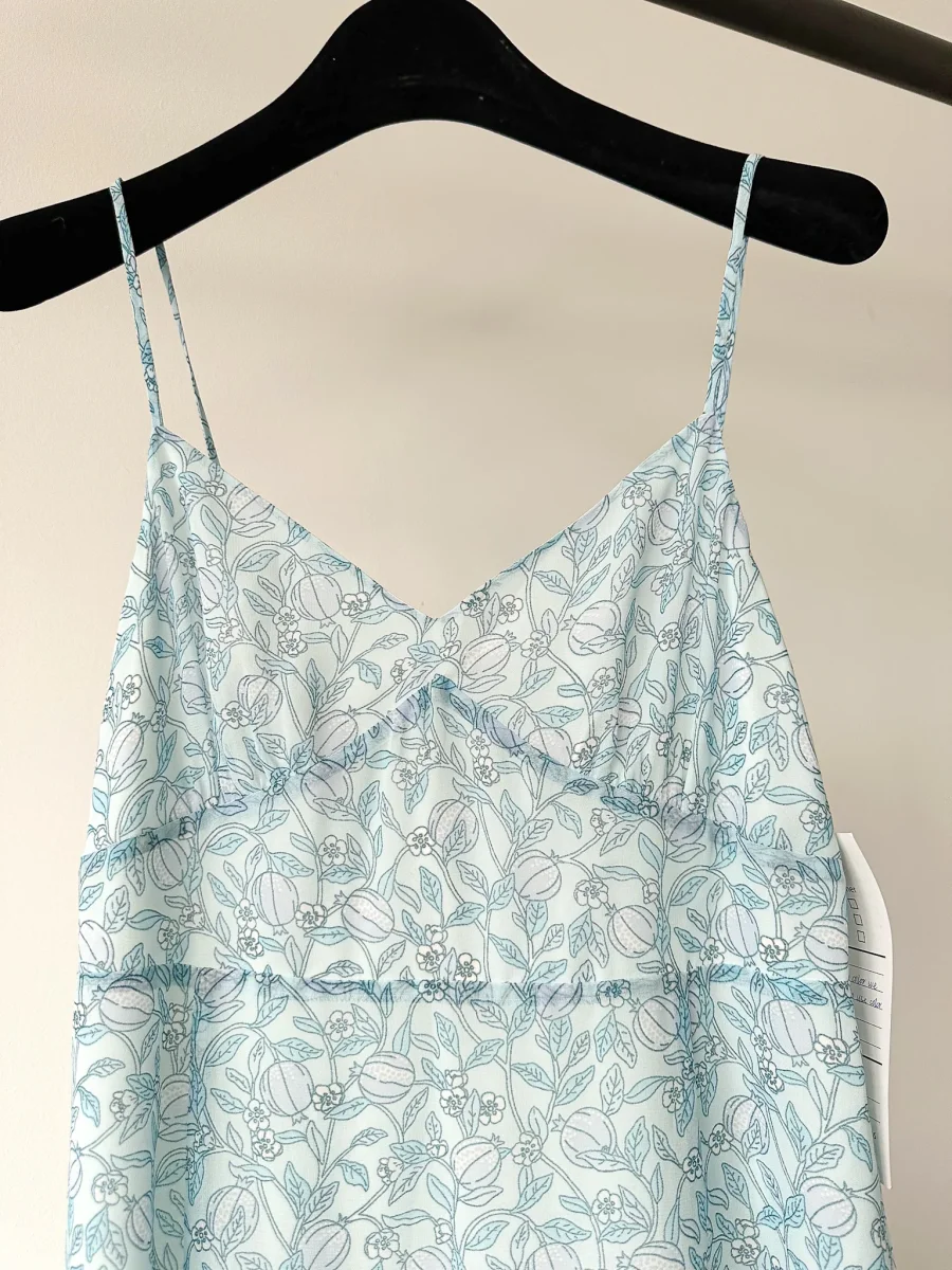 TVF for DVF Blue Floral Slip Dress - Imagen 8