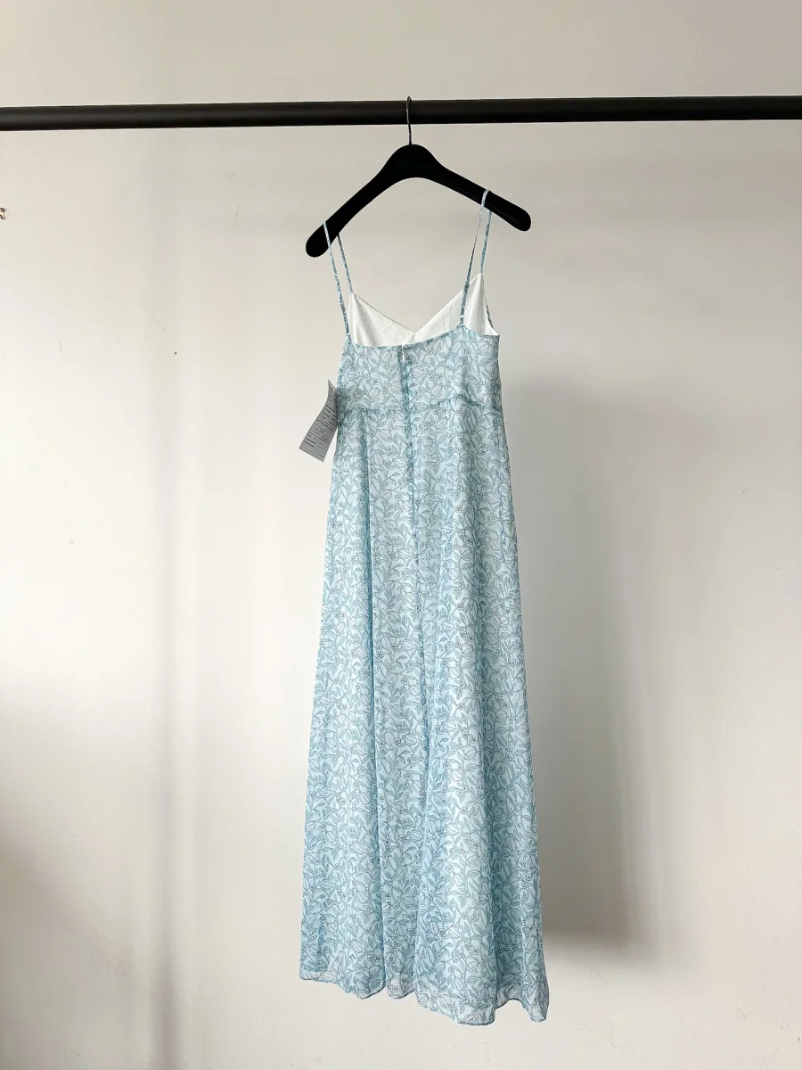 TVF for DVF Blue Floral Slip Dress - Imagen 7