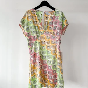 Never Fully Dressed Pastel Multicolour Deco Print Mini Dress
