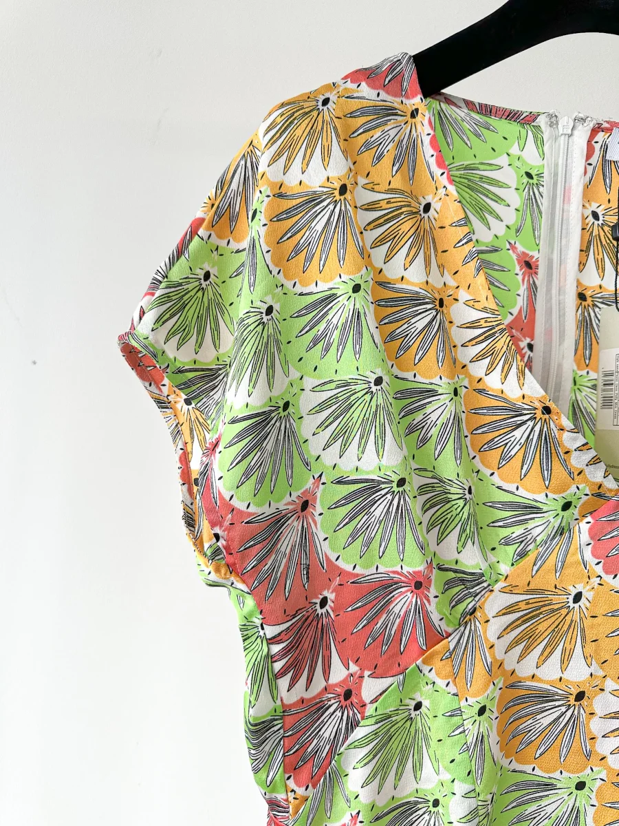 Never Fully Dressed Pastel Multicolour Deco Print Mini Dress - Imagen 3