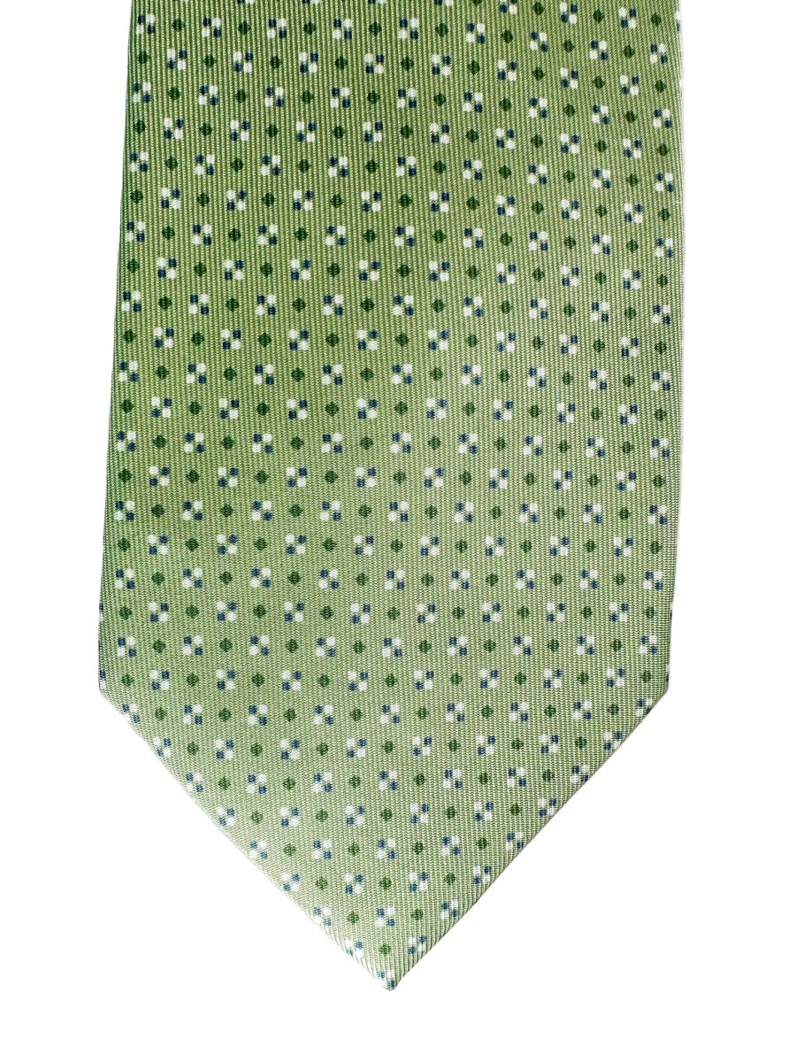 Drake's Green Diamond Dot Silk Tie - Imagen 4