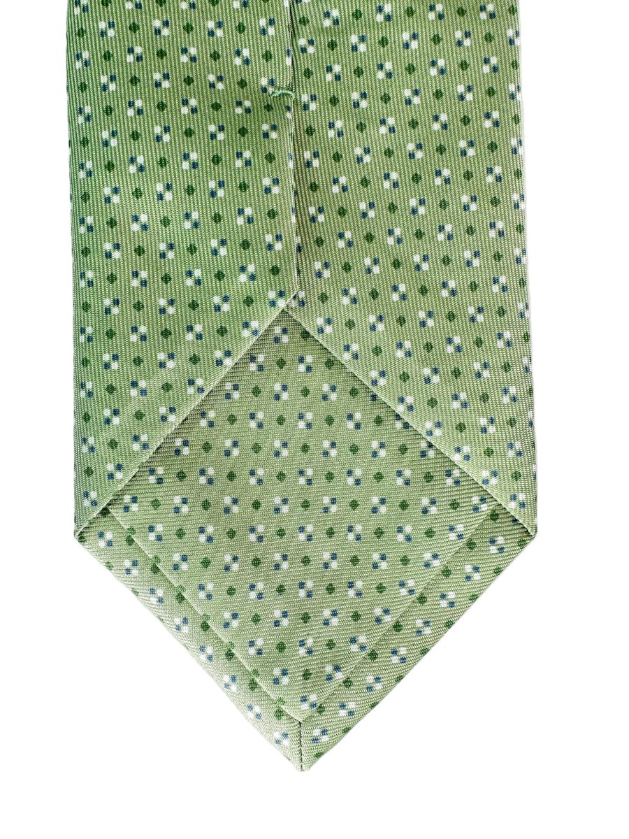 Drake's Green Diamond Dot Silk Tie - Imagen 5
