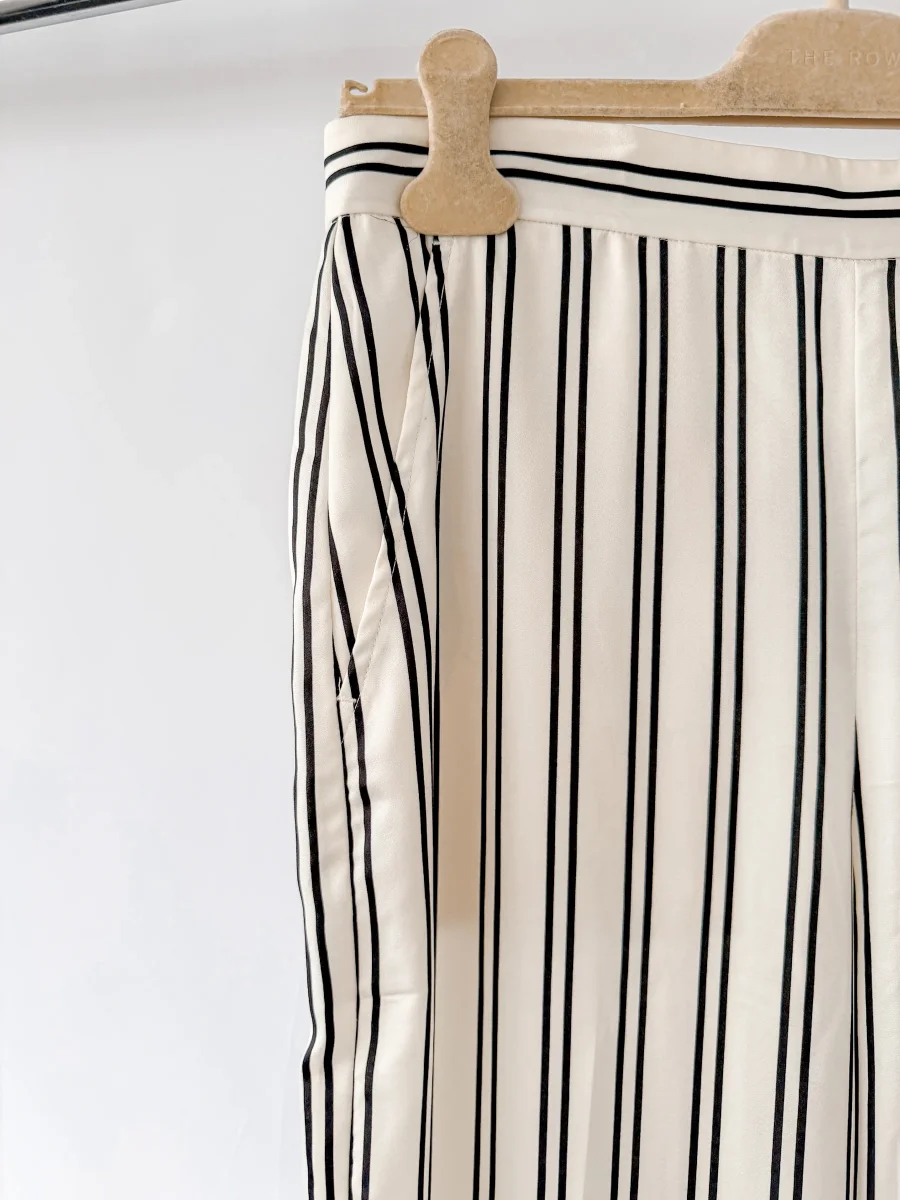 Polo Ralph Lauren Satin Striped Straight Leg Trousers - Imagen 4