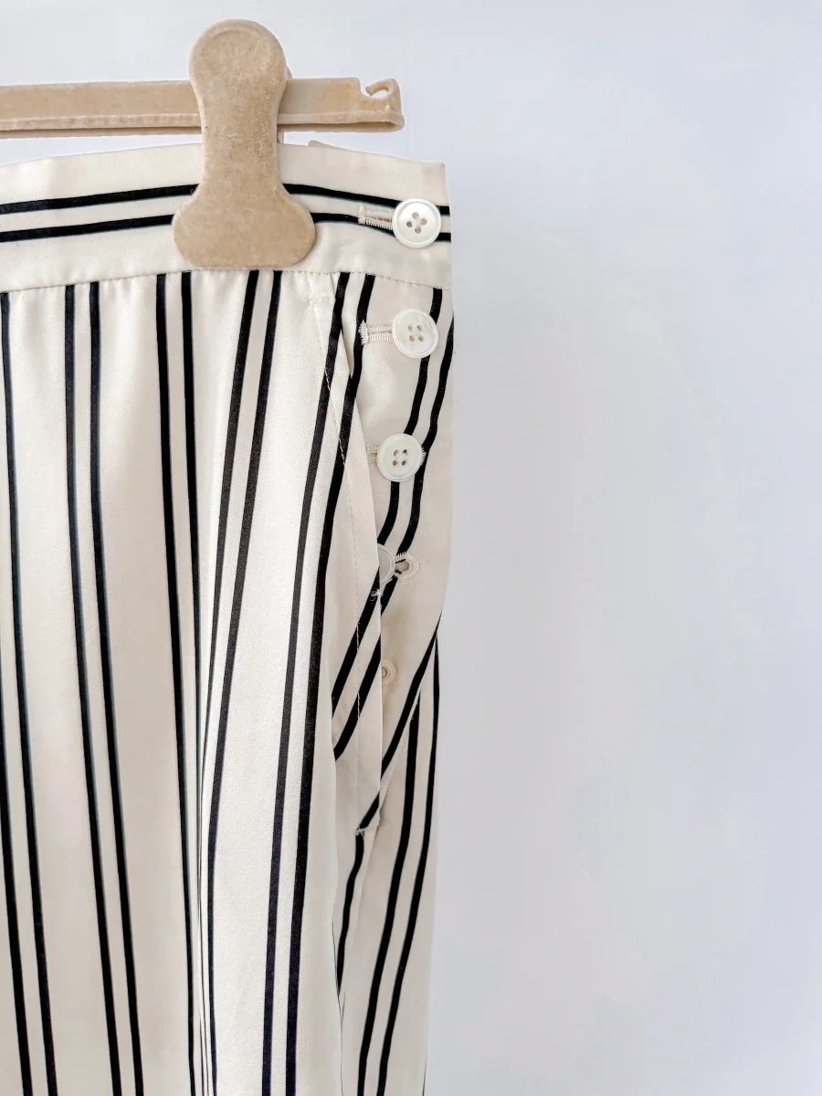 Polo Ralph Lauren Satin Striped Straight Leg Trousers - Imagen 5