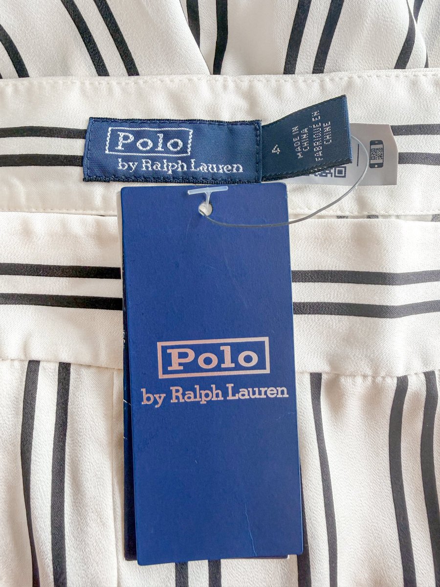 Polo Ralph Lauren Satin Striped Straight Leg Trousers - Imagen 8